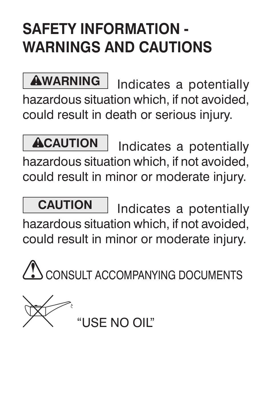 Safety information - warnings and cautions | Precision Medical Flow Selector User Manual | Page 4 / 15