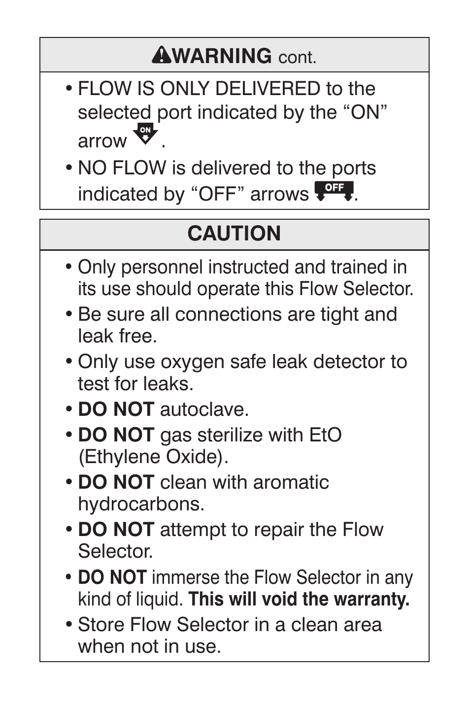 Precision Medical Flow Selector User Manual | Page 6 / 15