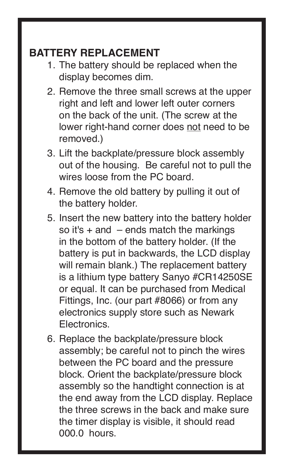 Precision Medical Timox Oxygen Timer User Manual | Page 3 / 4