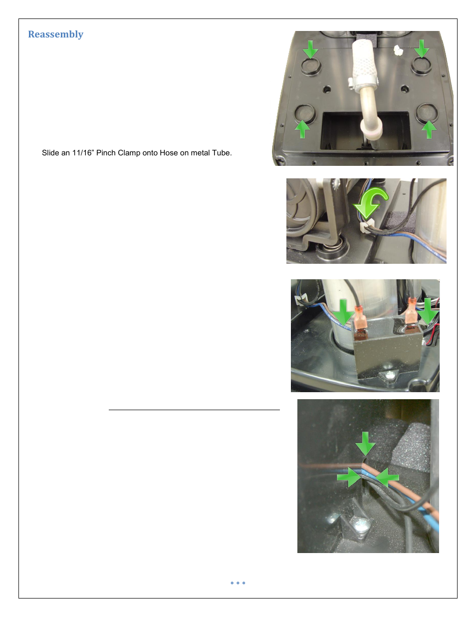 Reassembly | Precision Medical PM4351 EasyFlow5 User Manual | Page 18 / 22