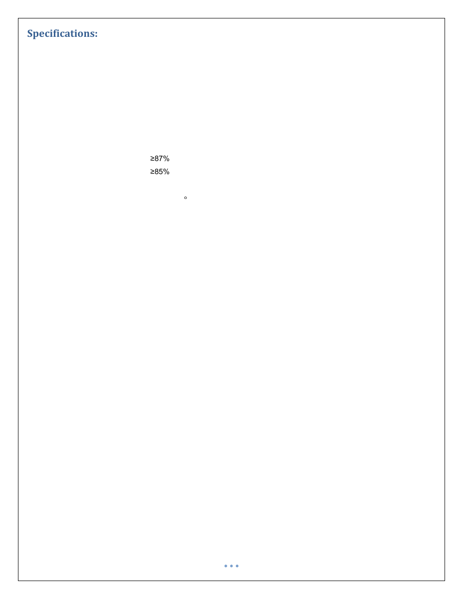 Specifications | Precision Medical PM4351 EasyFlow5 User Manual | Page 7 / 22
