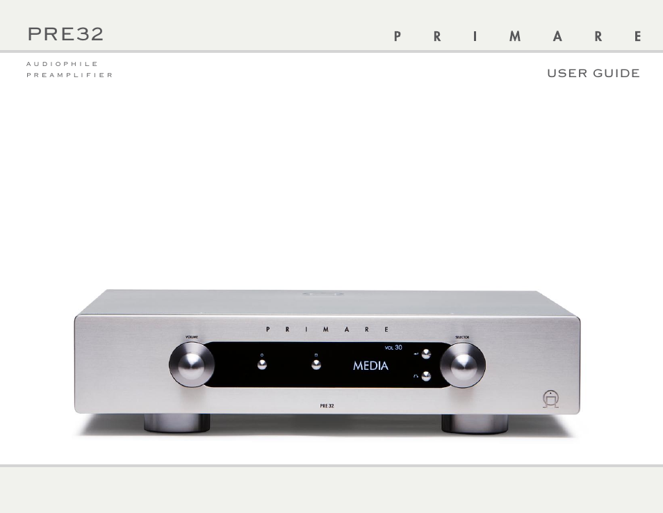 Primare PRE32 preamplifier User Manual | 10 pages