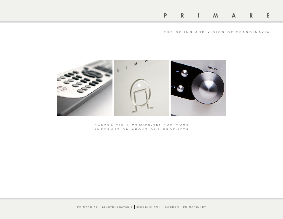 Primare PRE32 preamplifier User Manual | Page 10 / 10