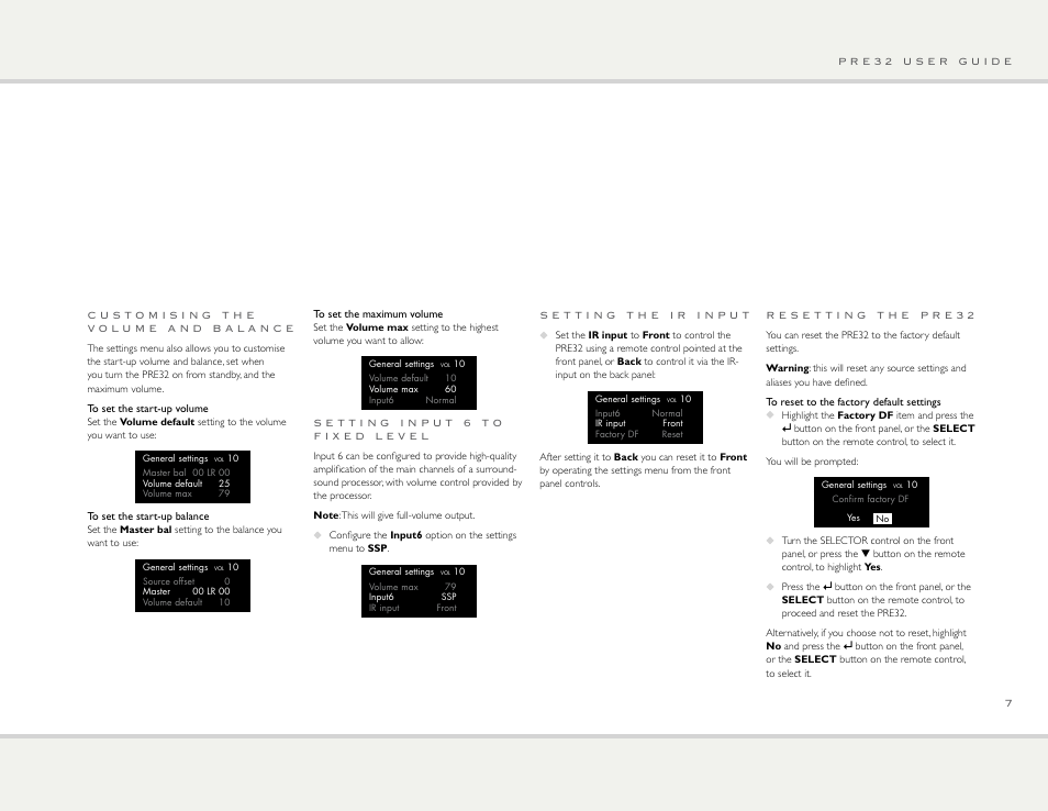 Primare PRE32 preamplifier User Manual | Page 7 / 10