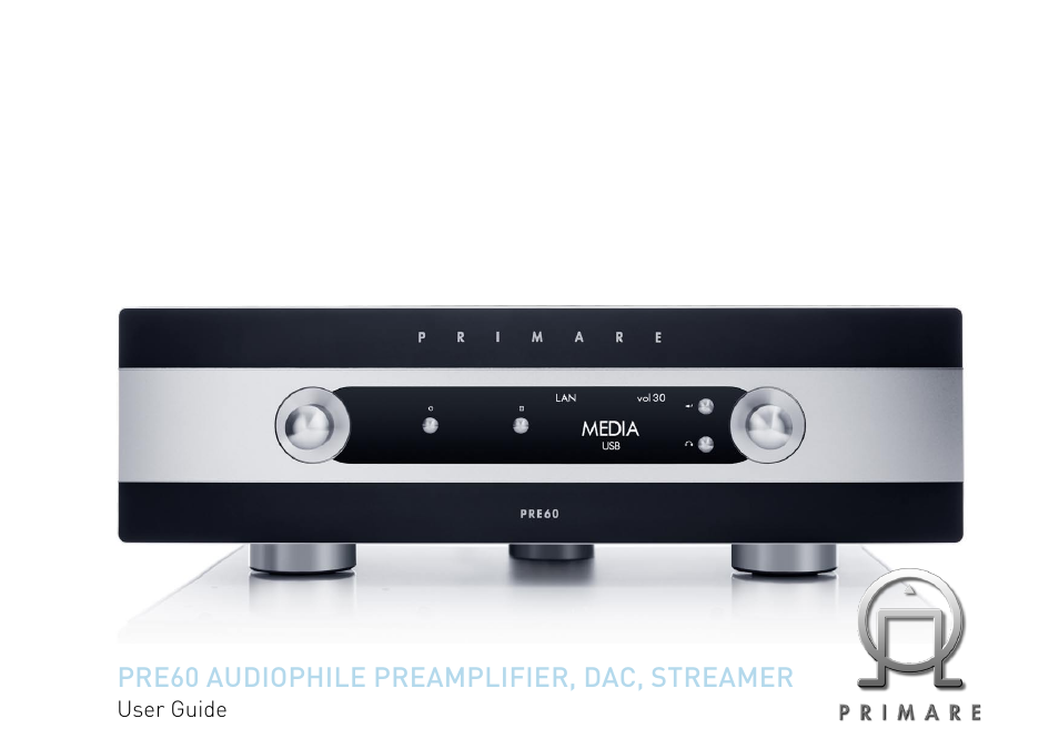 Primare PRE60 preamplifier User Manual | 20 pages