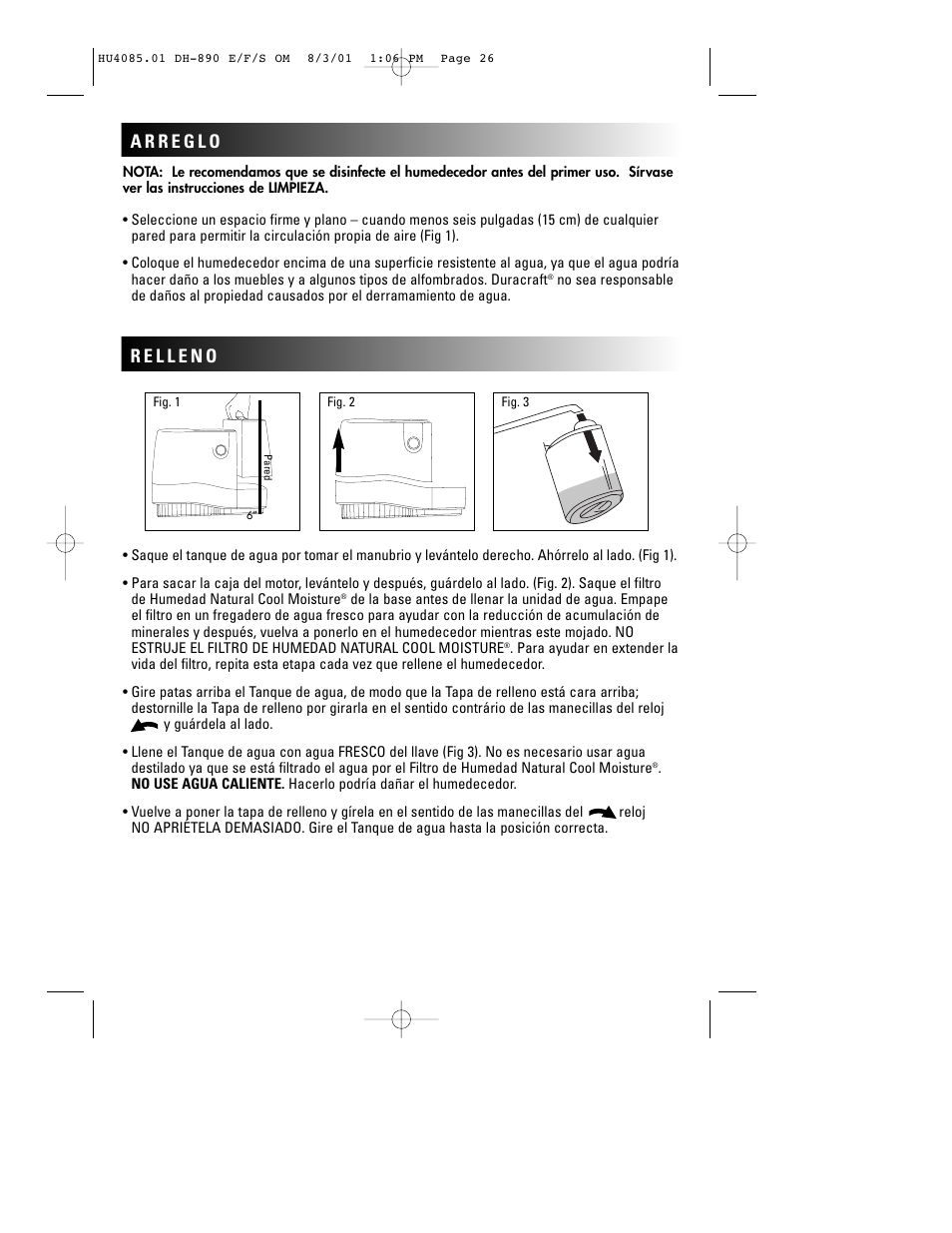 Duracraft DH-890 User Manual | Page 29 / 36