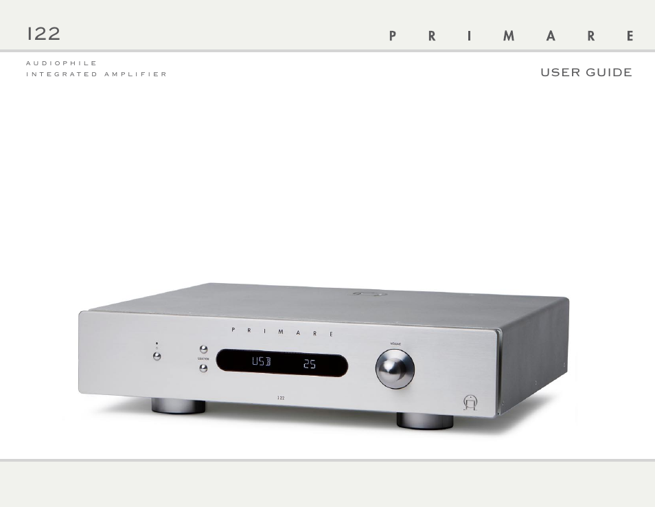 Primare I22 integrated amplifier User Manual | 10 pages