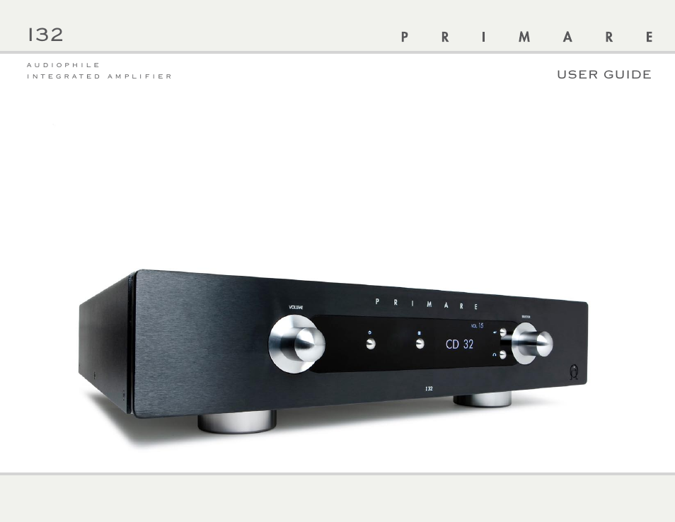 Primare I32 integrated amplifier User Manual | 10 pages