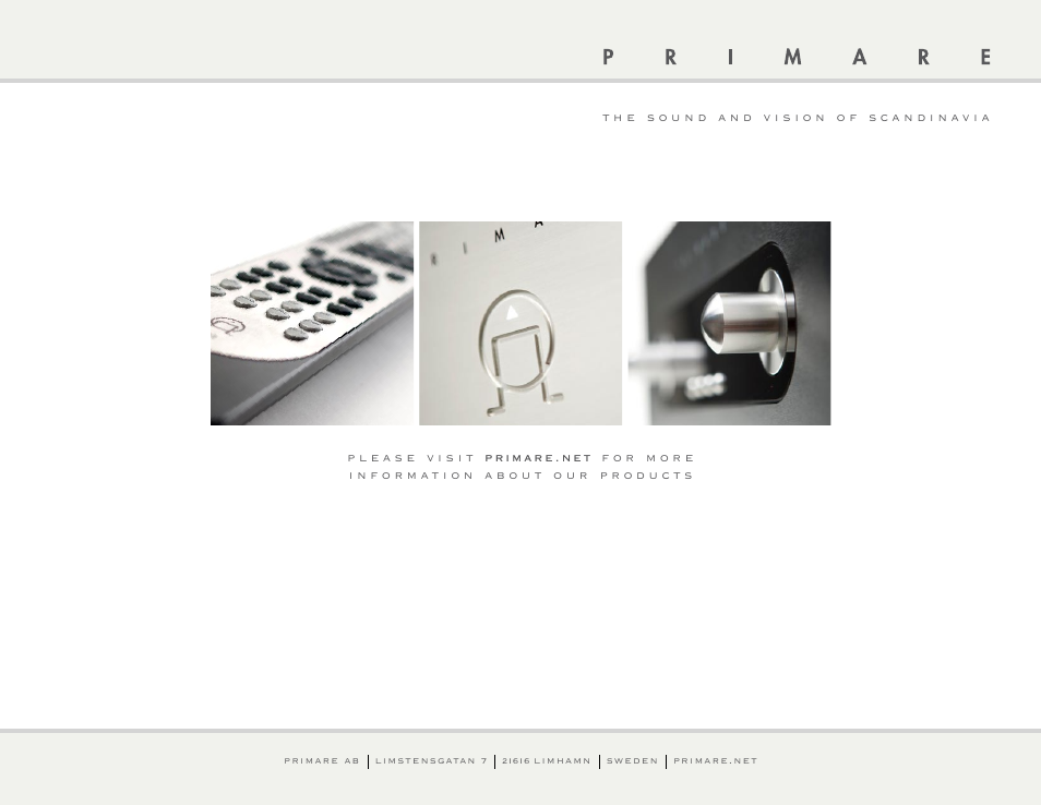 Primare I32 integrated amplifier User Manual | Page 10 / 10