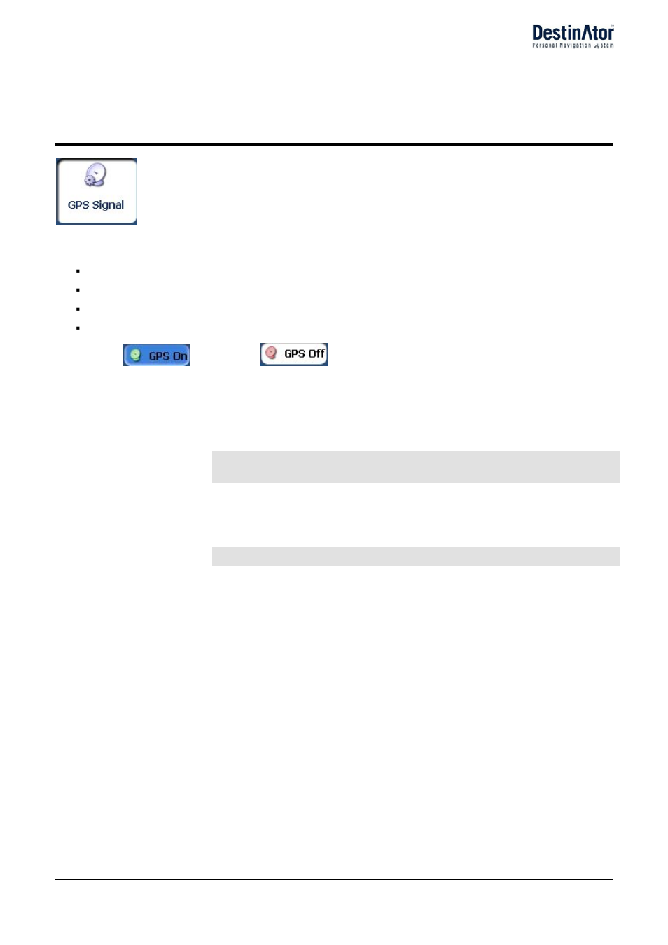 Gps settings, Com port, Baud rate | Protocol, Connect to gps | Destinator 6 User Manual | Page 36 / 45