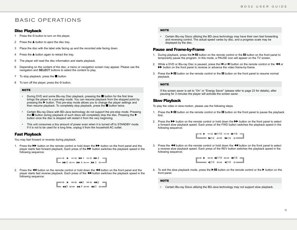 Basic operations | Primare BD32 universal player User Manual | Page 15 / 44