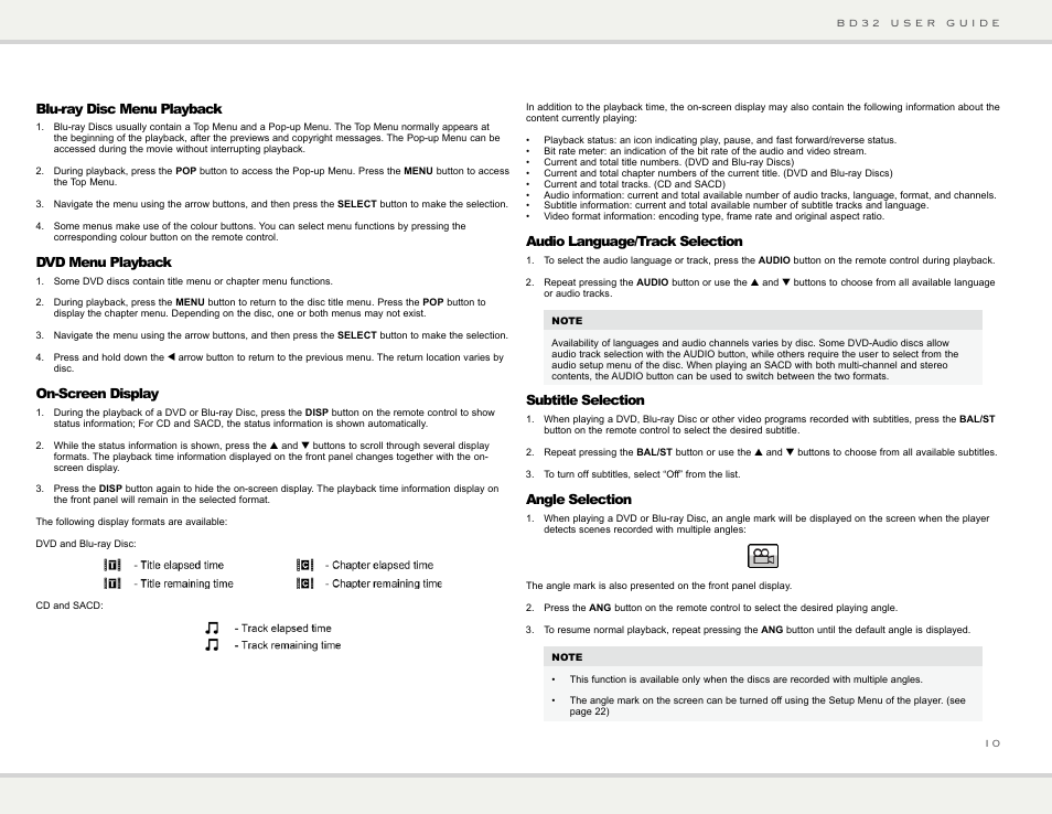 Primare BD32 universal player User Manual | Page 16 / 44