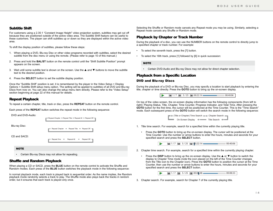 Primare BD32 universal player User Manual | Page 20 / 44