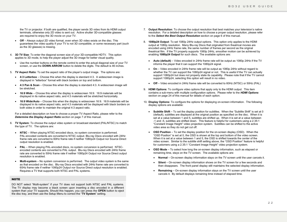 Primare BD32 universal player User Manual | Page 28 / 44