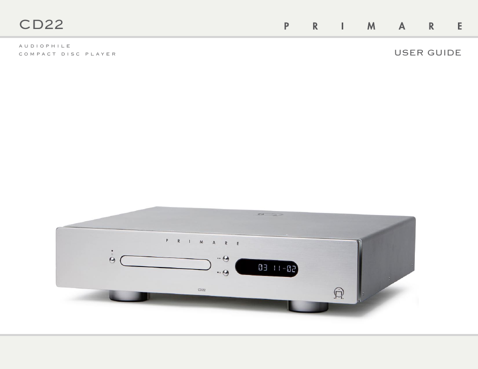 Primare CD22 CD player User Manual | 10 pages