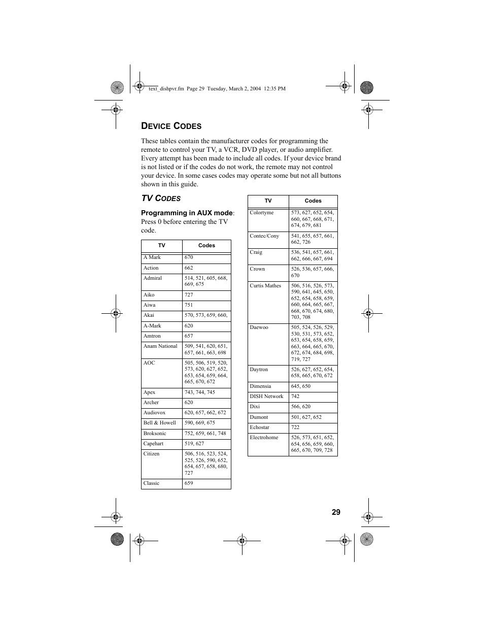 Tv c | Dish Network DISH 811 User Manual | Page 29 / 45