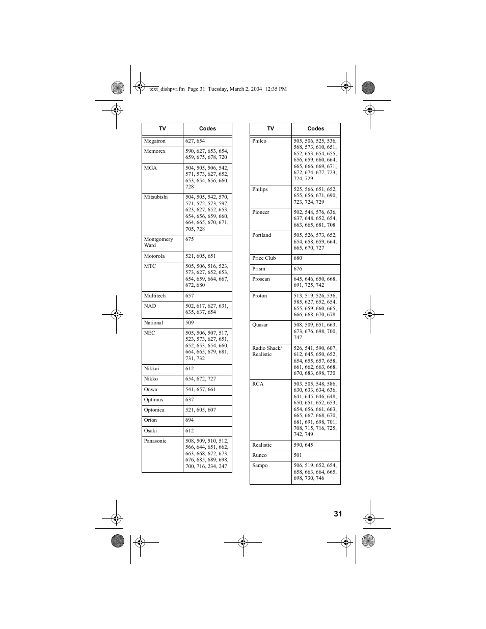 Dish Network DISH 811 User Manual | Page 31 / 45