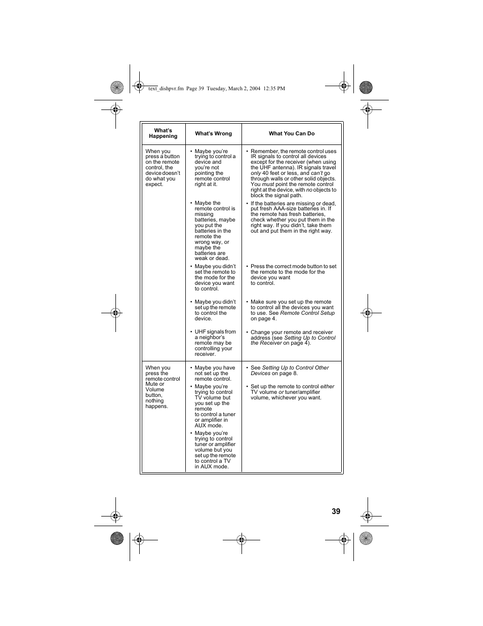 Dish Network DISH 811 User Manual | Page 39 / 45