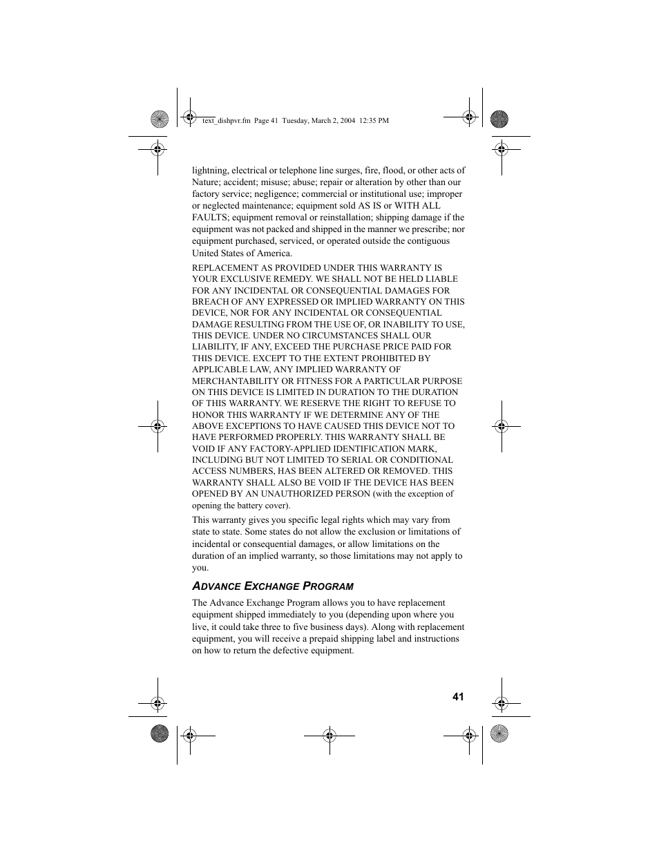 Dish Network DISH 811 User Manual | Page 41 / 45