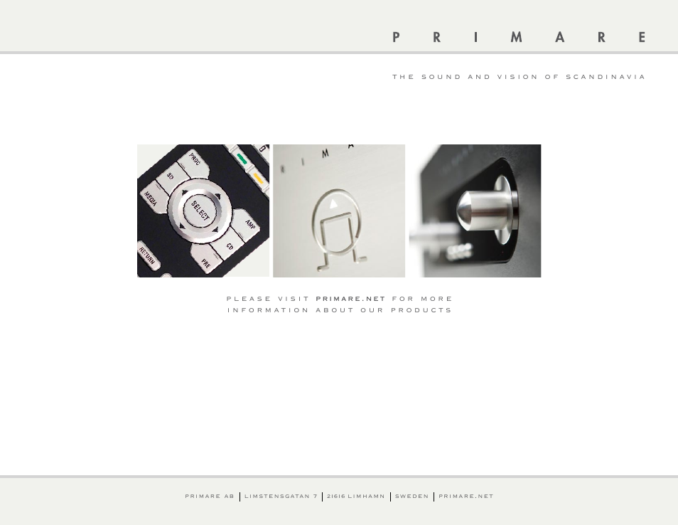 Primare DAC30 high resolution DAC User Manual | Page 8 / 8