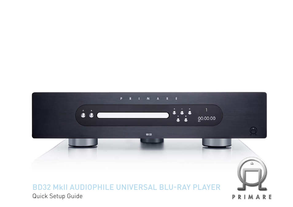 Primare BD32 MKII universal player User Manual | 8 pages