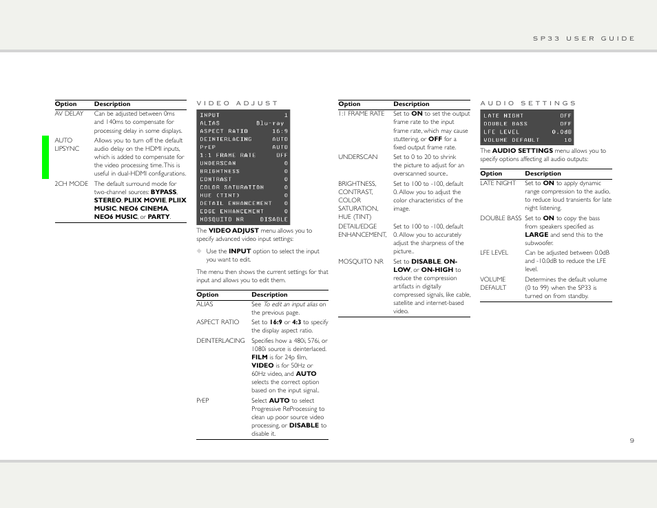 Primare SP33 av preamp User Manual | Page 9 / 15