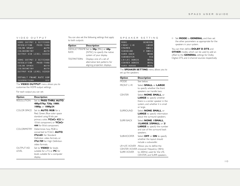 Primare SPA23 av integrated amp User Manual | Page 10 / 15