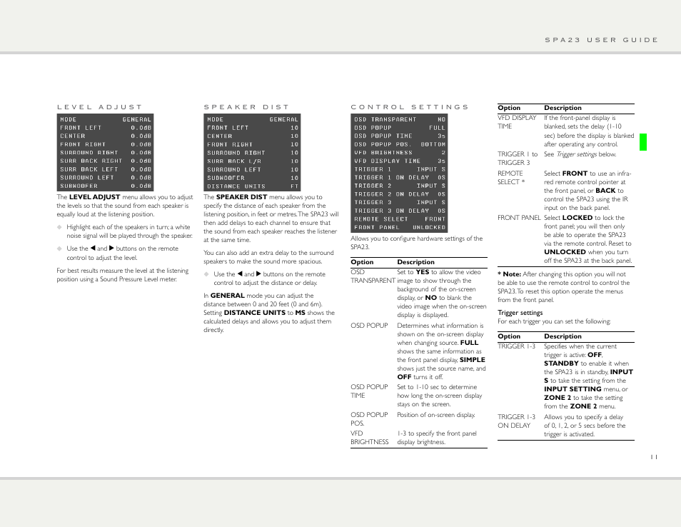 Primare SPA23 av integrated amp User Manual | Page 11 / 15