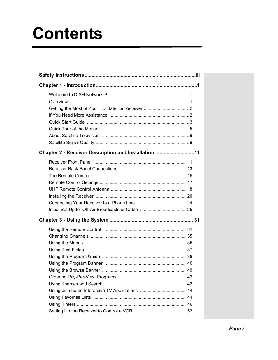 Dish Network Solo 811 User Manual | Page 2 / 110