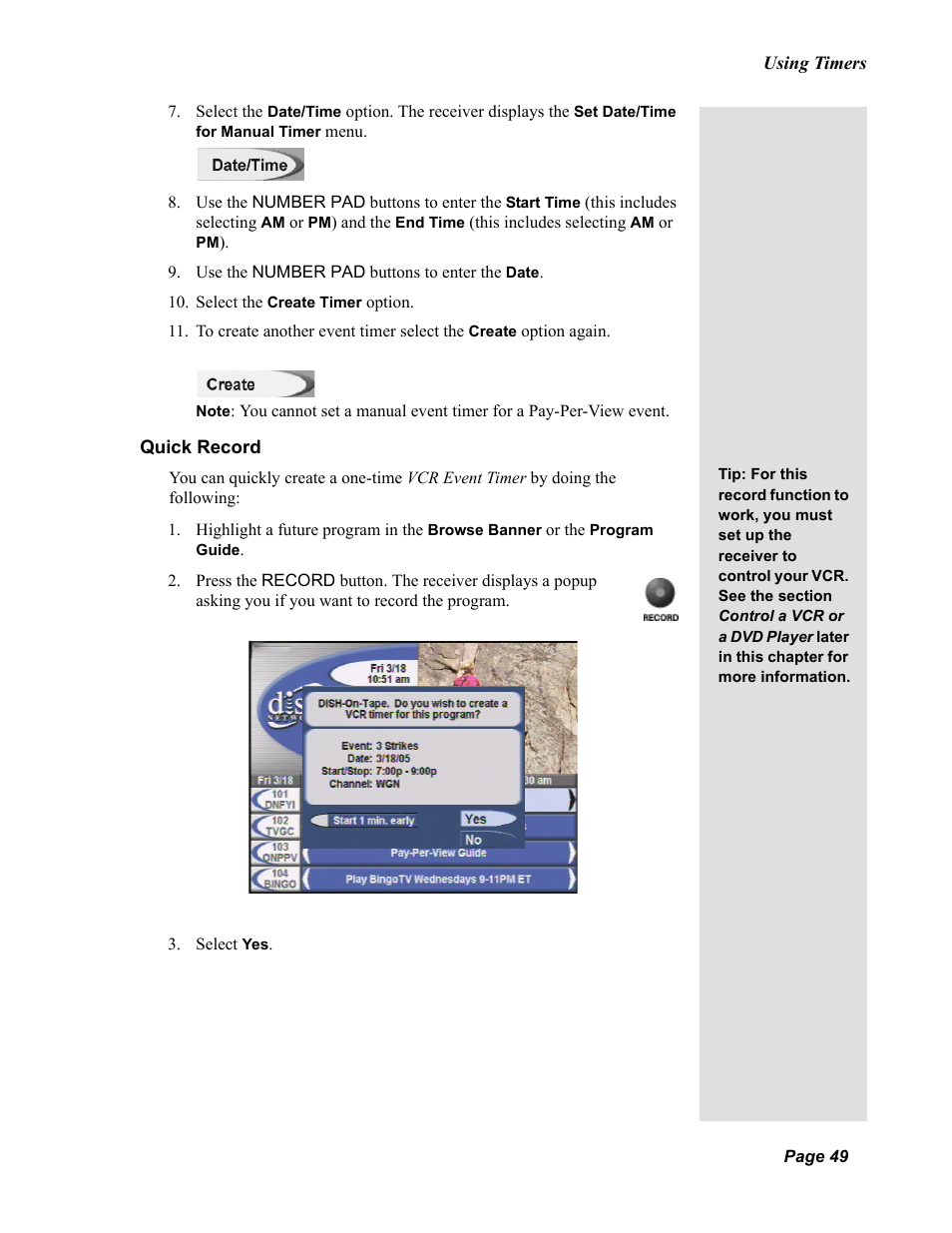 Dish Network Solo 811 User Manual | Page 54 / 110