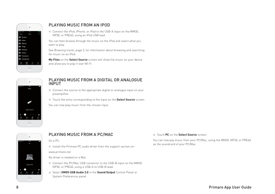 Primare MM30 media board User Manual | Page 8 / 12