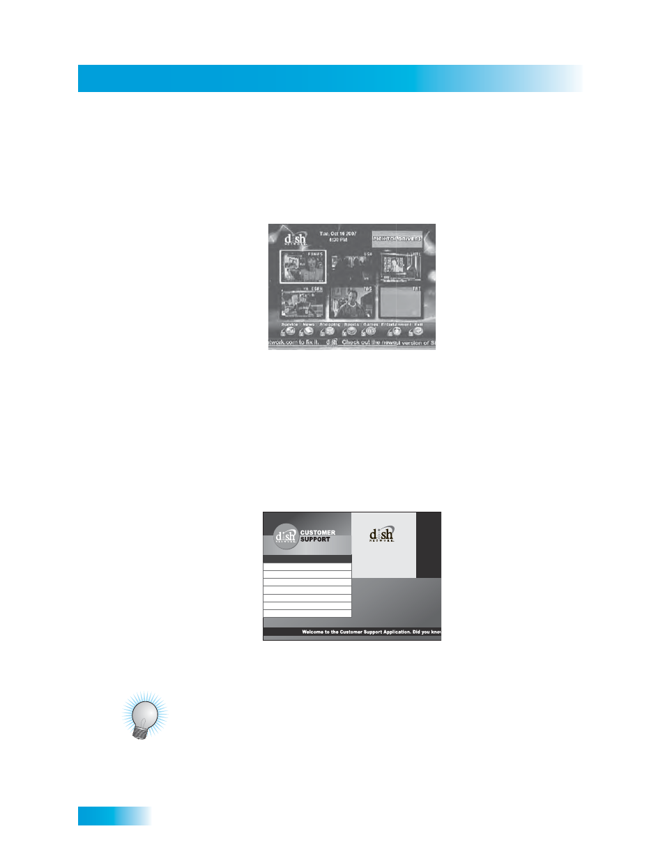 Home i, Nteractive, Ustomer | Ervice, Home, Chapter 7 | Dish Network SoloDVR ViP 612 User Manual | Page 49 / 135