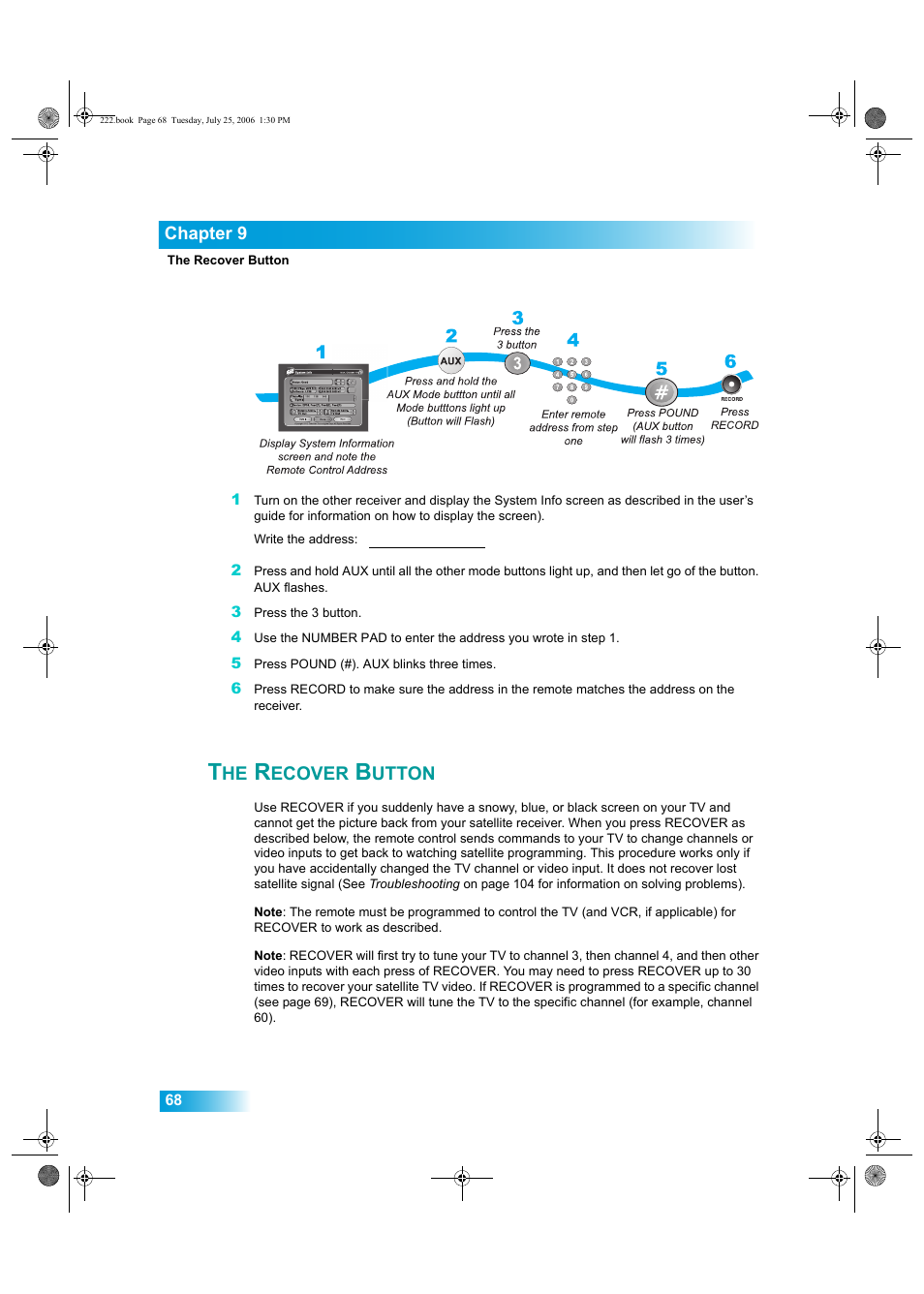Ecover, Utton | Dish Network DISH Player-DVR 522 User Manual | Page 12 / 16