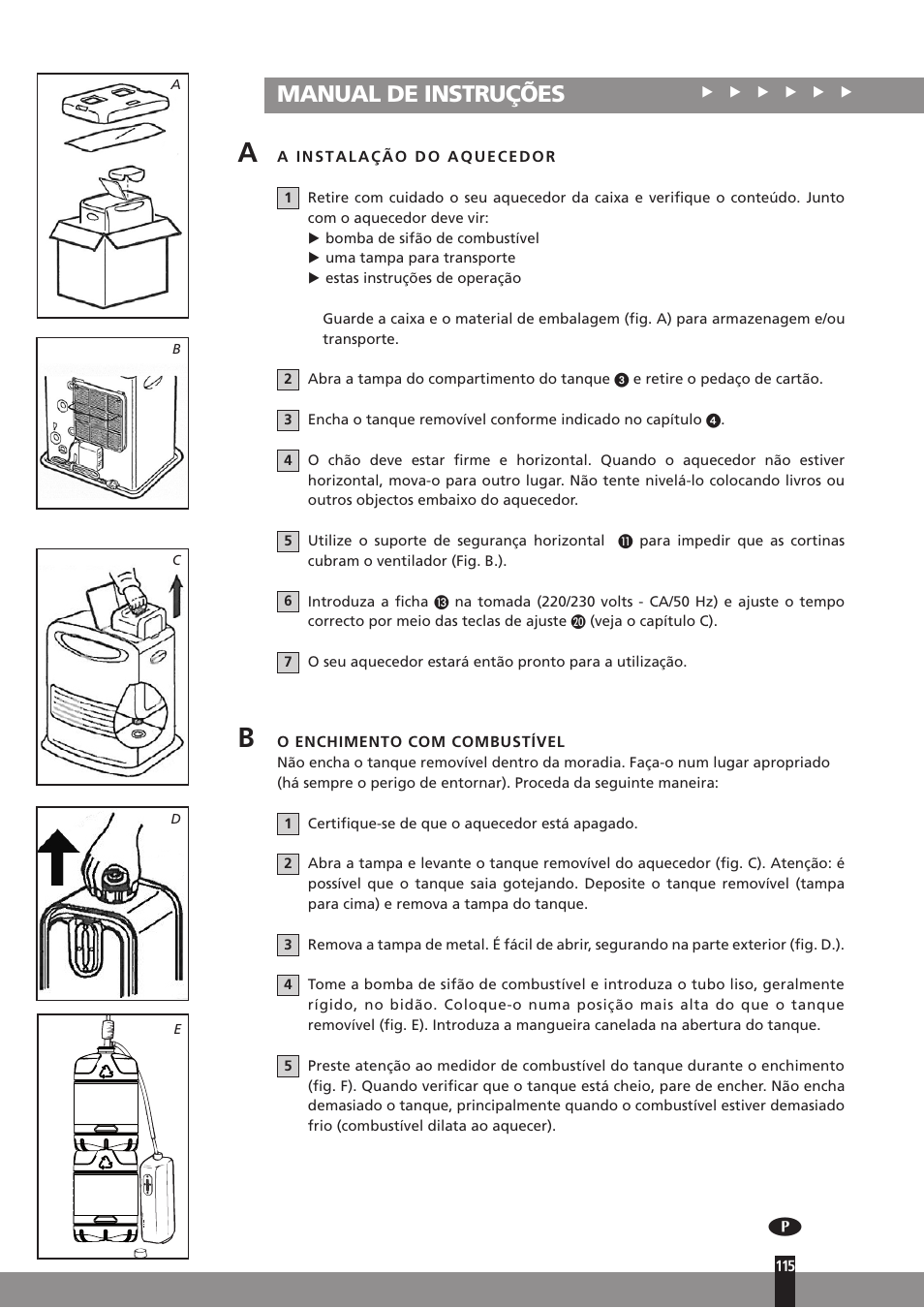 Manual de instruções | Qlima SRE3230C User Manual | Page 137 / 184
