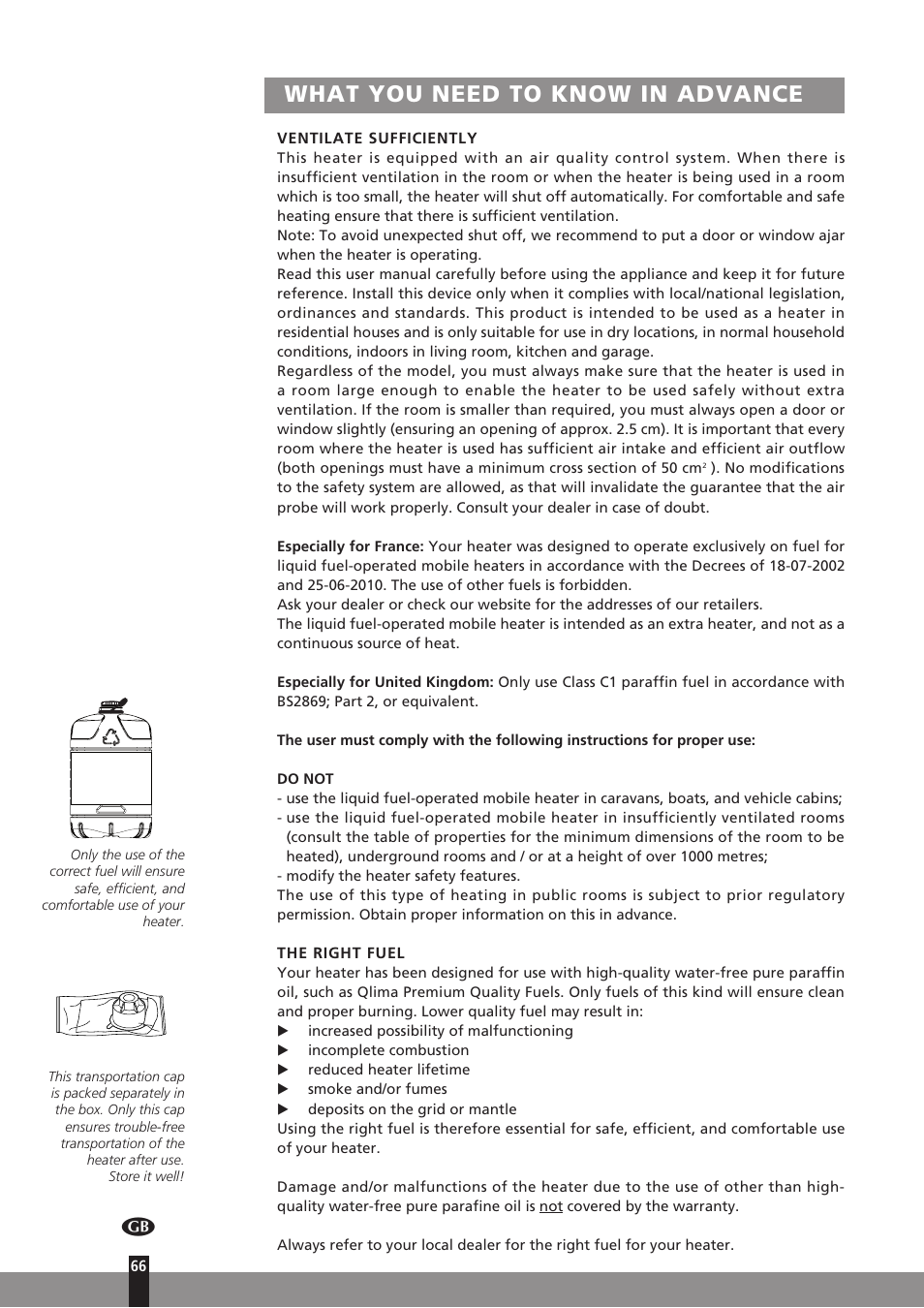 What you need to know in advance | Qlima SRE3230C User Manual | Page 88 / 184