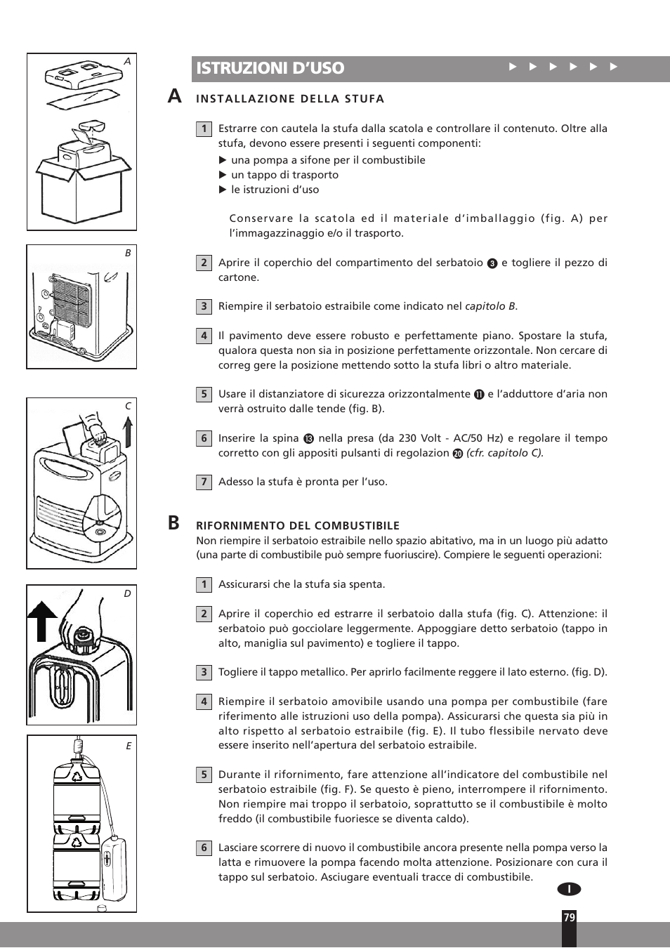Istruzioni d’uso | Qlima SRE3531TC User Manual | Page 101 / 184
