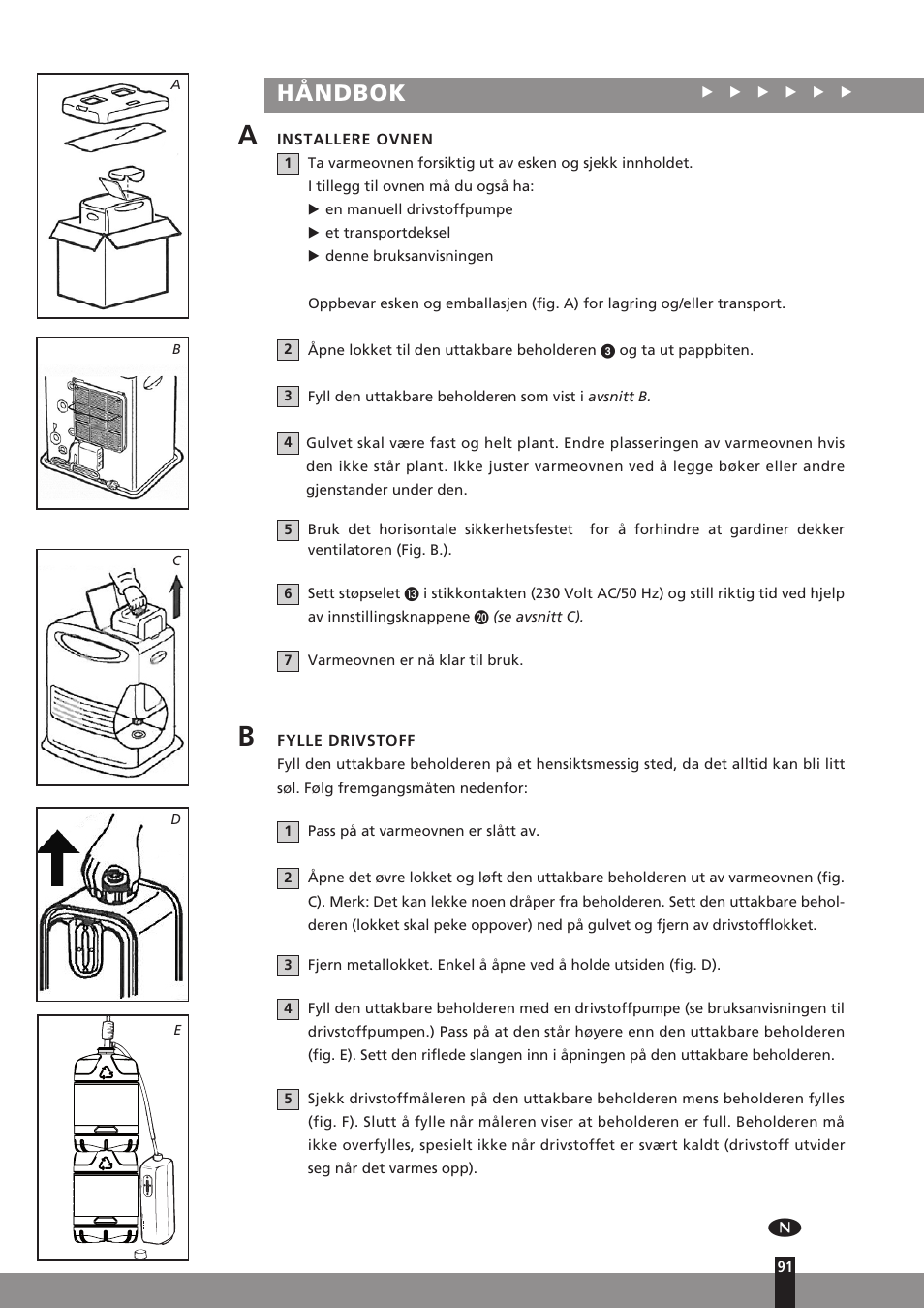 Håndbok | Qlima SRE7037C User Manual | Page 113 / 184