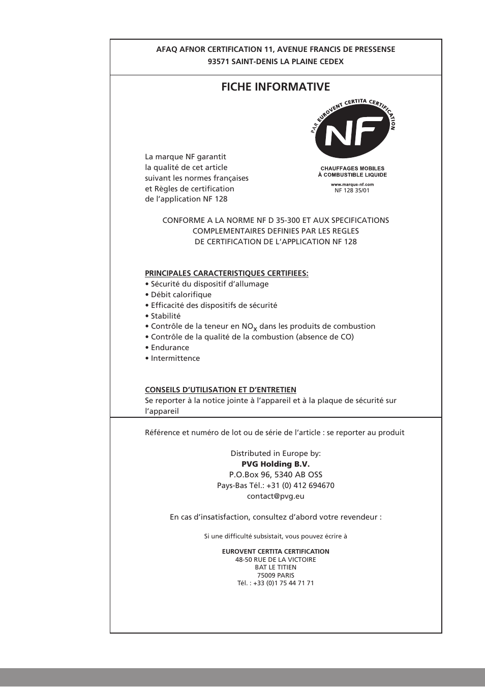 Fiche informative | Qlima SRE7037C User Manual | Page 25 / 184