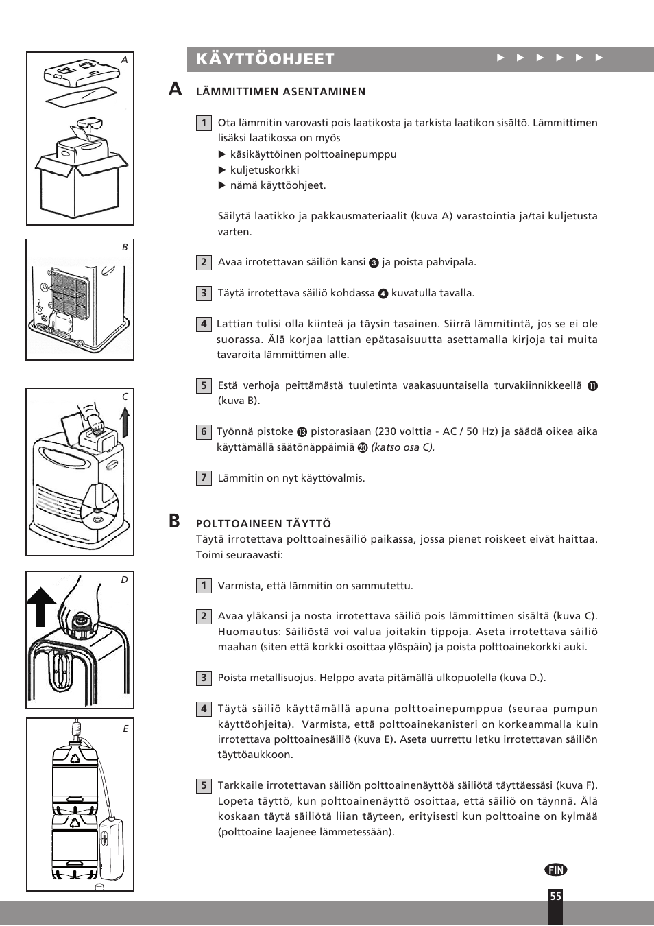 Käyttöohjeet | Qlima SRE7037C User Manual | Page 77 / 184