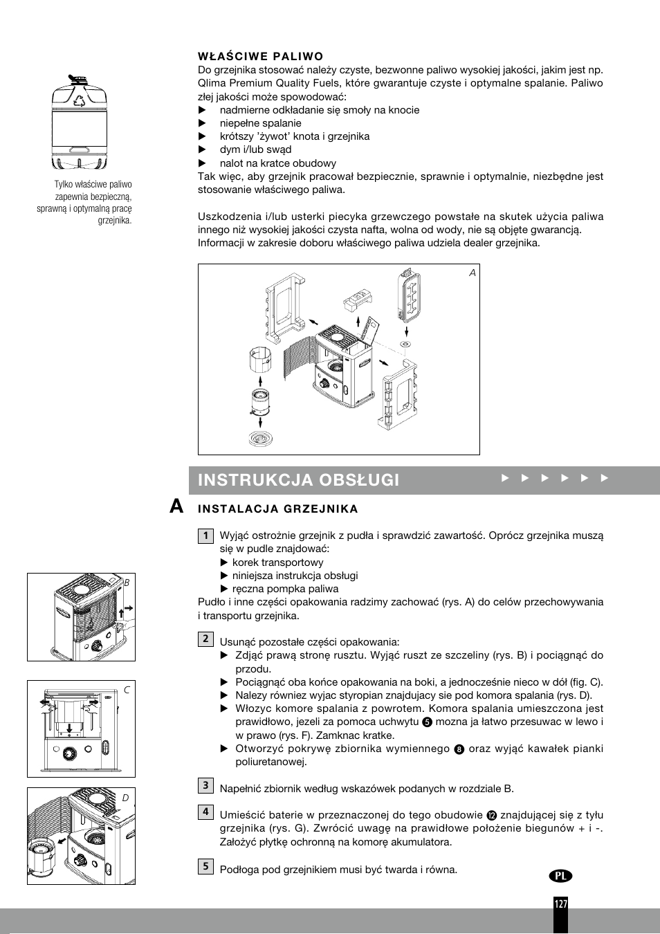 Instrukcja obsługi | Qlima R7127TC User Manual | Page 127 / 162