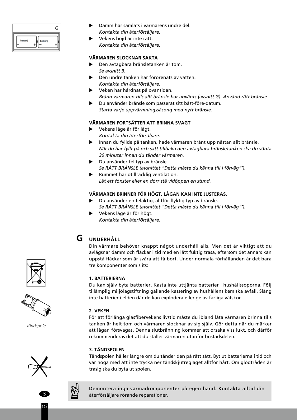 Qlima R7127TC User Manual | Page 142 / 162