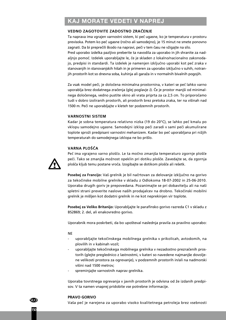 Kaj morate vedeti v naprej | Qlima R7127TC User Manual | Page 150 / 162