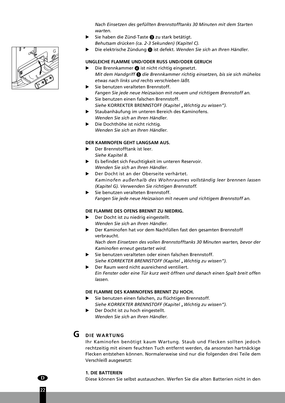 Qlima R7127TC User Manual | Page 22 / 162