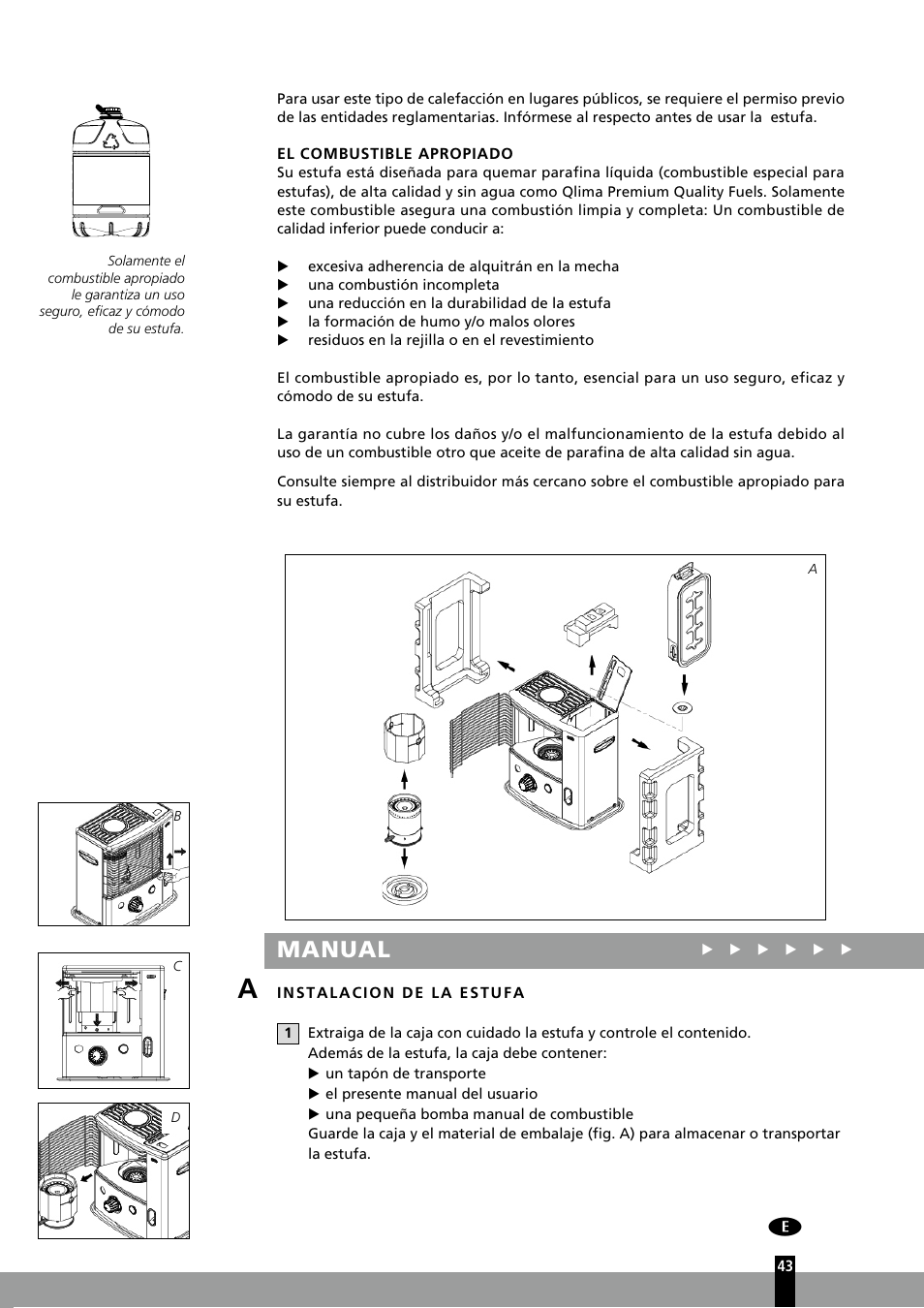 Manual | Qlima R7127TC User Manual | Page 43 / 162