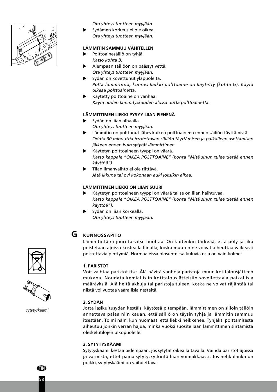 Qlima R7127TC User Manual | Page 58 / 162