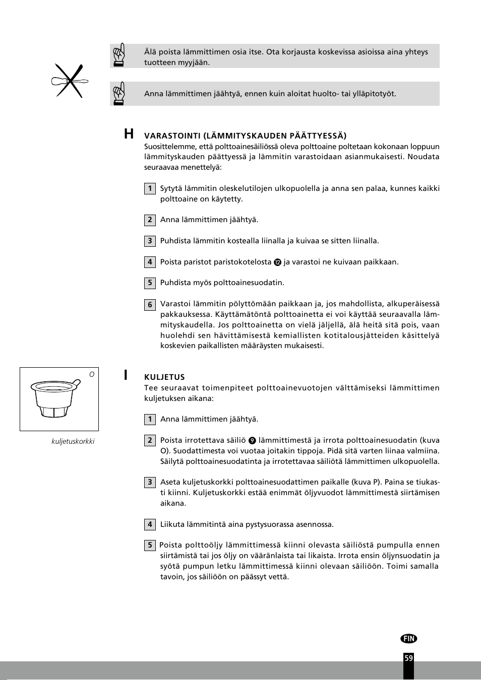 Qlima R7127TC User Manual | Page 59 / 162