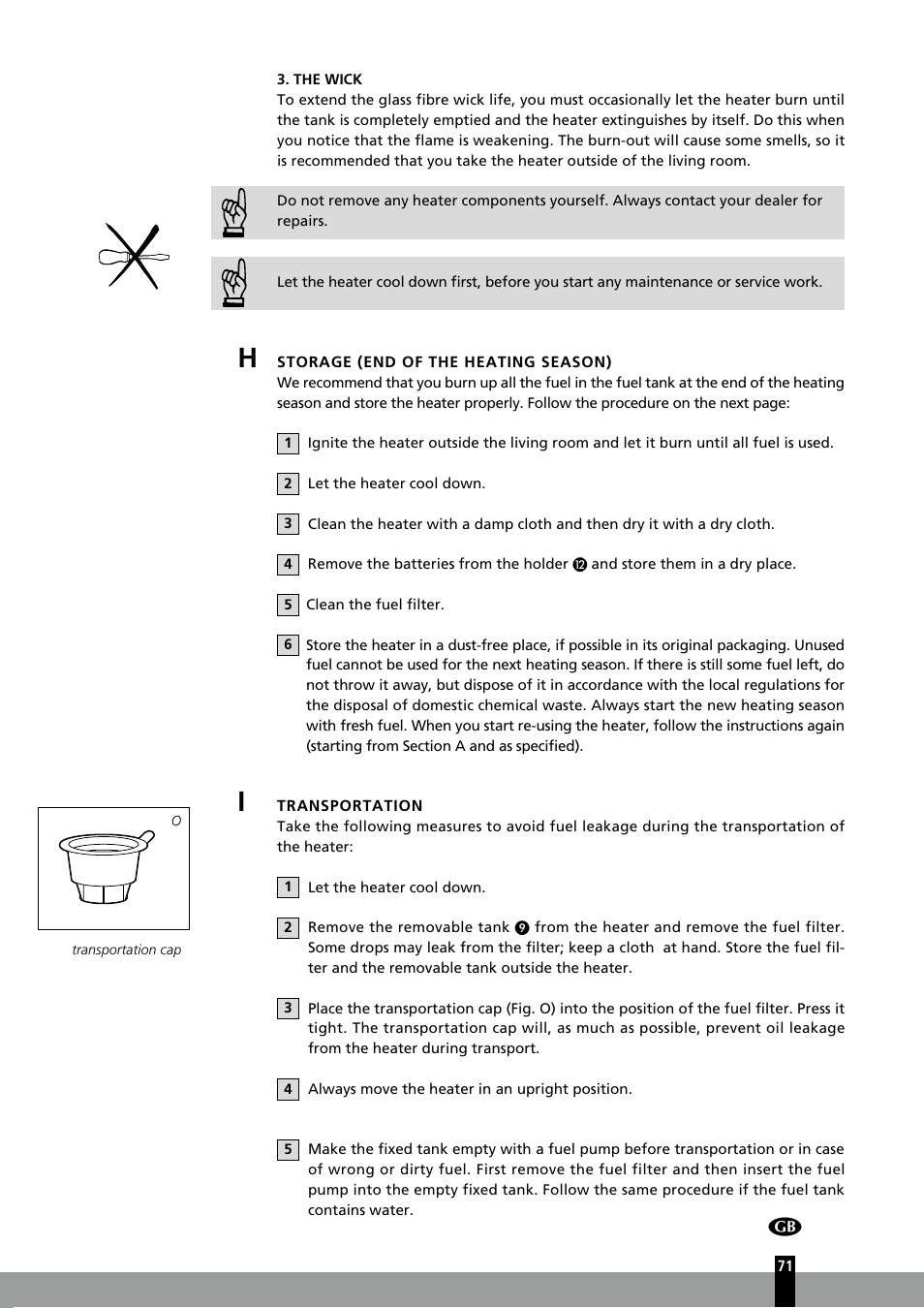 Qlima R7127TC User Manual | Page 71 / 162