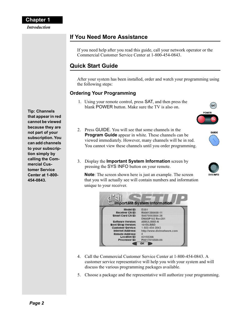 If you need more assistance quick start guide, If you need more assistance, Quick start guide | Dish Network Duo 322 User Manual | Page 7 / 98