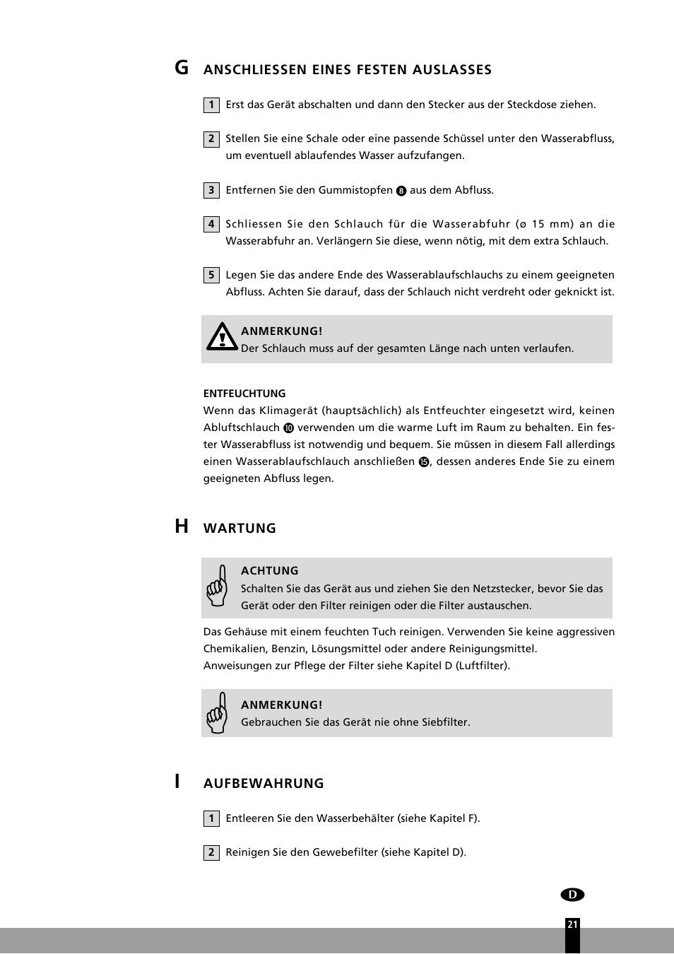 Qlima P126 User Manual | Page 21 / 104