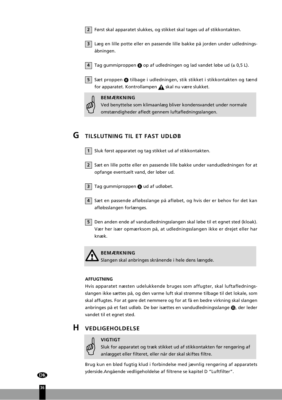 Qlima P126 User Manual | Page 36 / 104